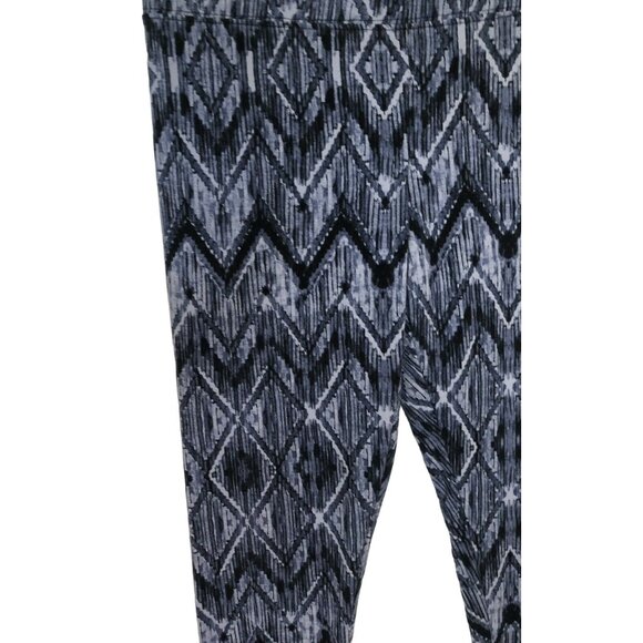 American Eagle Hi Rise Leggings  Women’s Size Medium Blue Geometric Print - Picture 4 of 9
